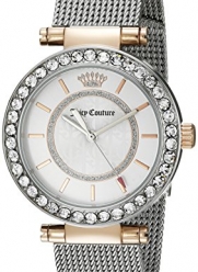 Juicy Couture Women's 1901375 Cali Analog Display Japanese Quartz Silver-Tone Watch