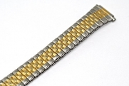 SPEIDEL 11-14MM SHORT TWO TONE TAPERED TWIST O FLEX EXPANSION WATCH BAND STRAP