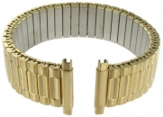 16-21mm Straight End Speidel Twist-o-flex Gold Tone Stainless Steel Watch Band Regular 1242/33