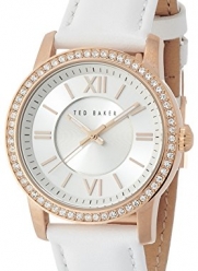 Ted Baker Women's TE2113 Smart Casual Three-Hand White Leather Watch