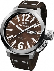 TW Steel Men's CE1009 CEO Canteen Brown Leather Brown Dial Watch