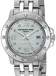 Raymond Weil Women's 5399-ST-00995 Tango Steel Mother-Of-Pearl Diamond Crystal Dial Watch