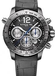 Raymond Weil Men's 7700-TIR-05207 Nabucco Titanium Automatic Watch with Black Rubber Band