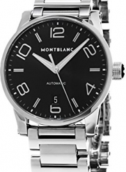 Montblanc Timewalker Date Automatic Men's Black Dial Stainless Steel Swiss Watch 105962