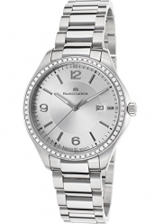 Maurice Lacroix Miros Ladies Silver Dial Stainless Steel Diamond Watch MI1014-SD502-130