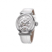 Milus Merea MER005 Automatic Stainless Steel Case White Leather Anti-Reflective Sapphire Women's Watch
