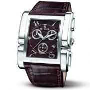 Milus Apiana APIQ003 Stainless Steel Case Brown Leather Anti-Reflective Sapphire Women's Watch