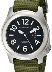 Momentum Men's 1M-SP74B7G Steelix Analog Display Japanese Quartz Green Watch