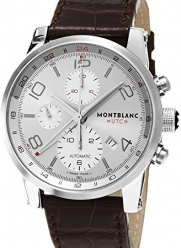 Montblanc Timewalker ChronoVoyager UTC Men's Brown Leather Strap Swiss Automatic Watch 107065