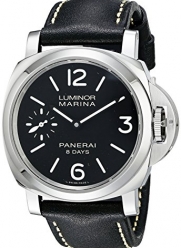 Panerai Men's PAM00510 Luminor Marina Analog Display Mechanical Hand Wind Black Watch
