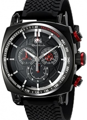 Ritmo Mundo Men's 2221/6 Black Red Racer Analog Display Swiss Quartz Black Watch