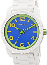 Sprout Men's ST/7010BLWT Blue Dial White Corn Resin Bracelet Watch