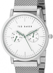 Ted Baker Men's TE3037 Smart Casual Silver Case Multi-Function Mesh Strap Watch