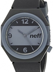 Neff Unisex NF0225BKGY Stripe Analog Display Japanese Quartz Black Watch