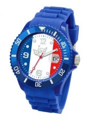 Ice-Watch Ice-World France WO.FR.U.S.10 Unisex Quartz Silicone Watch with Multicolour Dial