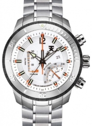 TX Men's T3C305 800 Series Linear Chronograph Dual-Time Zone Watch