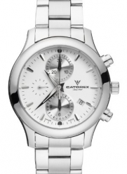 Catorex Men's 138.1.8169.150/BM C'Chrono Tradition Automatic Chronograph White Dial Sub-Seconds Date Stainless Steel Bracelet Watch