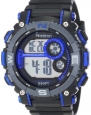 Armitron Men's 40/8284BLU Sport Large Metallic Blue Accented Black Resin Strap Chronograph Digital Watch