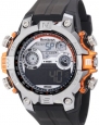 Armitron Men's 40/8251ORG Round Metalized Orange Accented Digital Sport Watch