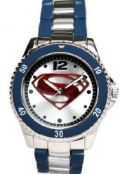 Superman Man of Steel Watch Stainless Steel Blue (MOS8008)