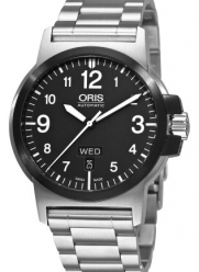 Oris Men's 73576414364MB BC3 Sportsman Day Date Stainless Steel Bracelet Watch