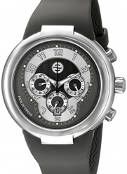 Philip Stein Unisex 32-AGR-RBGR Active Grey Chronograph Rubber Strap Watch