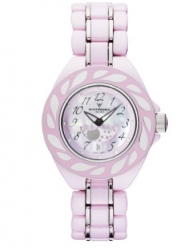 Catorex Women's 779.4.4994.910 C'Pure Quartz Pink Ceramic Rhinestone Date Watch