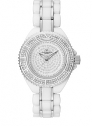 Catorex Women's 119.8.4995.100 C' Pure White Ceramic Crystal Encrusted Dial Automatic Watch