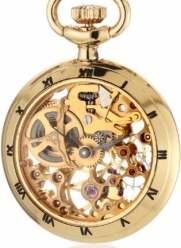 Catorex Men's 090.6.1402.000 Les Petites Brass Skeletal Dial Pocket Watch