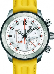 TX Men's T3C320 800 Series Linear Titanium Chronograph Dual-Time Zone Watch