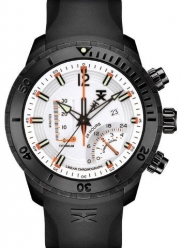 TX Men's T3C313 800 Series Linear Titanium Chronograph Dual-Time Zone Watch
