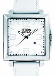 3H Women's CA10 Cube Stainless Steel Automatic White Dial Interchangeable Band Watch