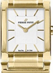 Pierre Petit Women's P-794D Serie Laval Yellow-Gold PVD Square Case Bracelet Watch
