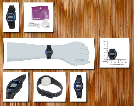 Casio women's daily alarm digital watch