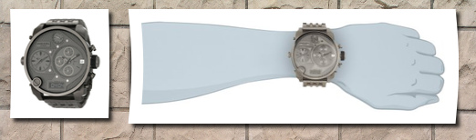 Diesel men's sba gunmetal watch