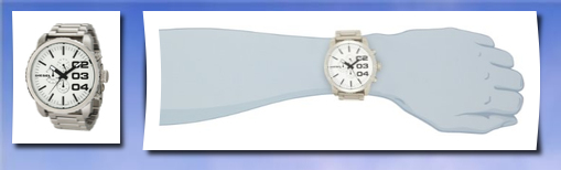 Diesel men's advanced silver watch