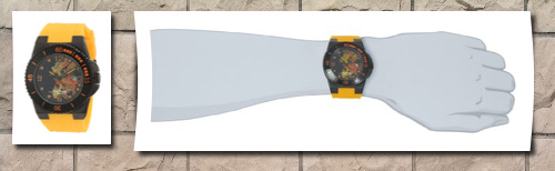 Ed Hardy men's immersion yellow watch