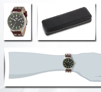 Laco/1925 laco / 1925 men's laco 1925 pilot classic analog watch