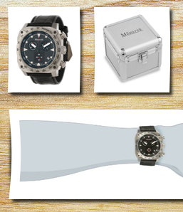 Montrek unisex cr1 chronograph swiss quartz watch