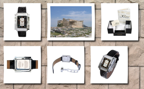 Xezo unisex architect swiss made limited edition tank watch. natural black mother-of-pearl. surgical grade stainless steel. curved sapphire crystal. 165 ft wr. art-deco vintage style. limited edition. no two watches are alike.