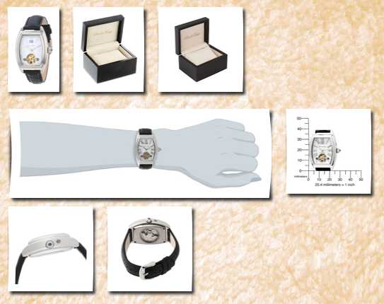 Pere de Temps women's 3038 rene` sophia automatic mechanical watchstainless steel with exhibition dial