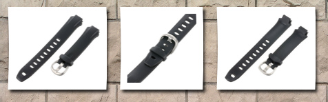 Voguestrap allstrap 16mm black regular-length fits ironman triathlon 30 lap full watchband