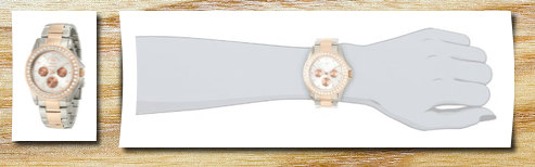 Rhino by Marc Ecko women's stone on metal multifunction watch